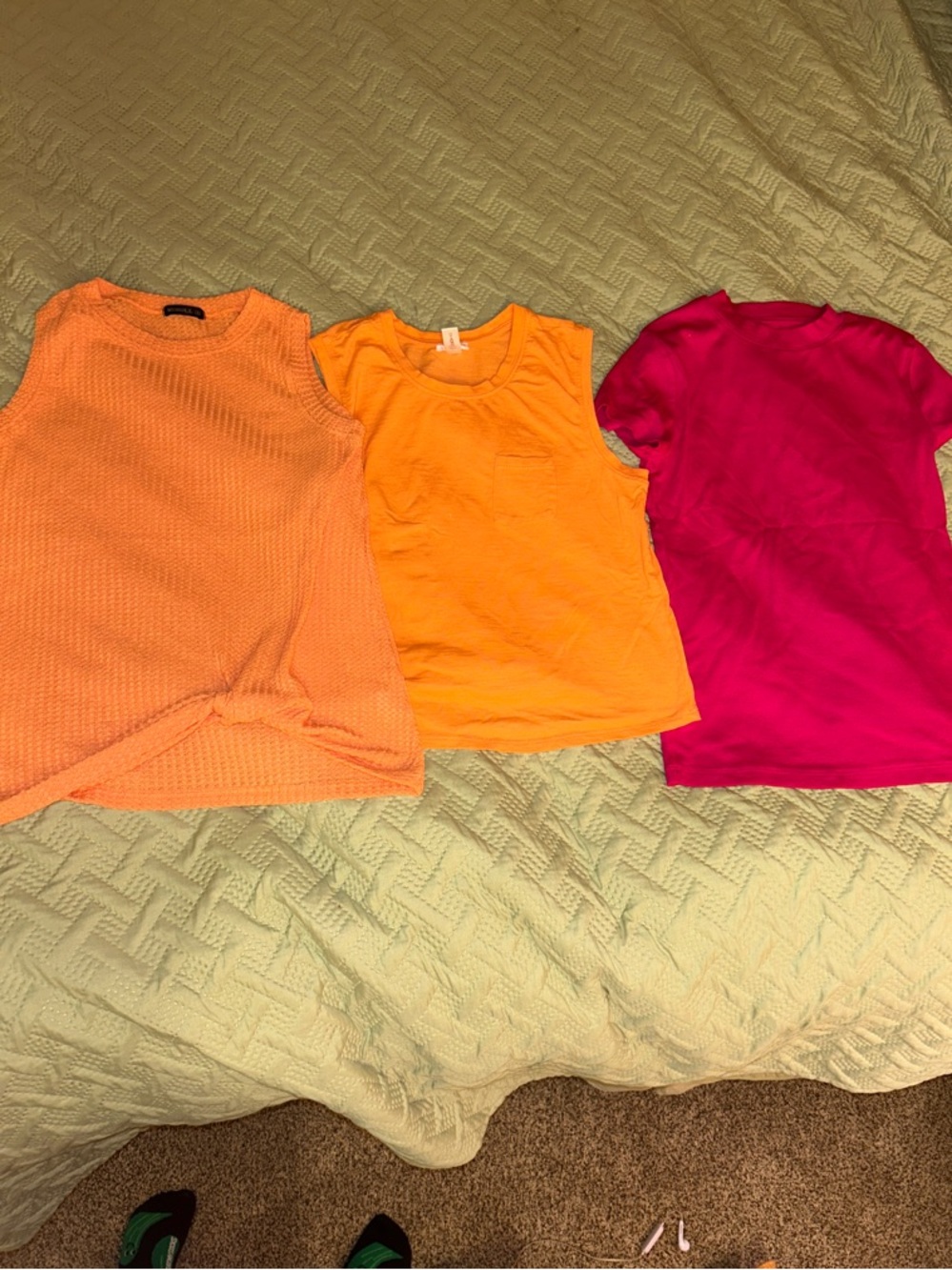 Small shirt bundle - 2 sleeveless 1 short sleeve